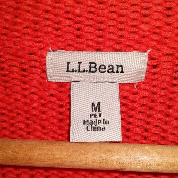 LLBean Women's Size M Pet 100% Cotton Sweater - Picture 6 of 11